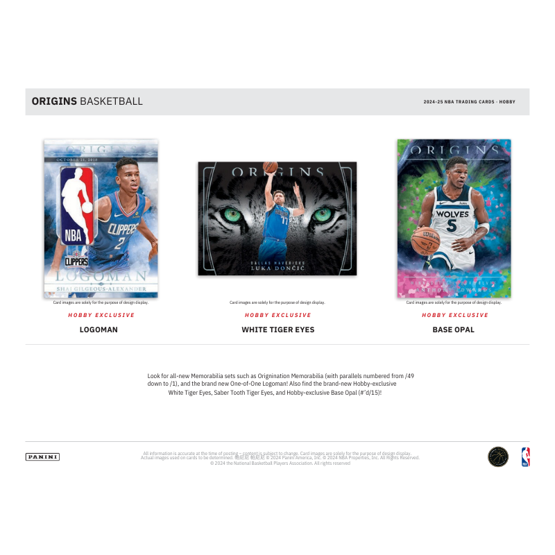 2024/25 Panini Origins Basketball Hobby Box
