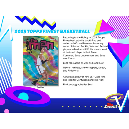 2024/25 Topps Finest Basketball Hobby Box