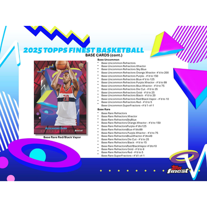 2024/25 Topps Finest Basketball Hobby Box