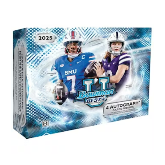 2025 Bowman University Best Football Hobby 12 Box Case